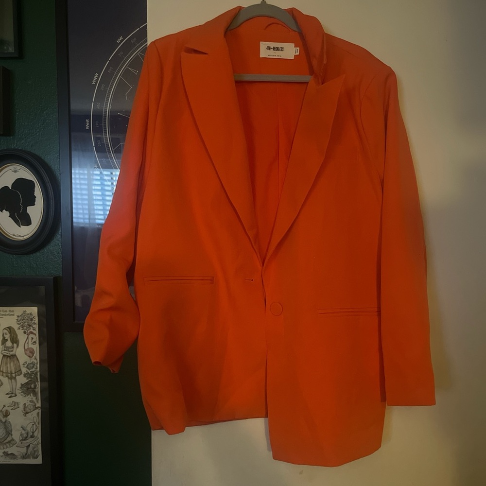 Orange Blazer Jacket